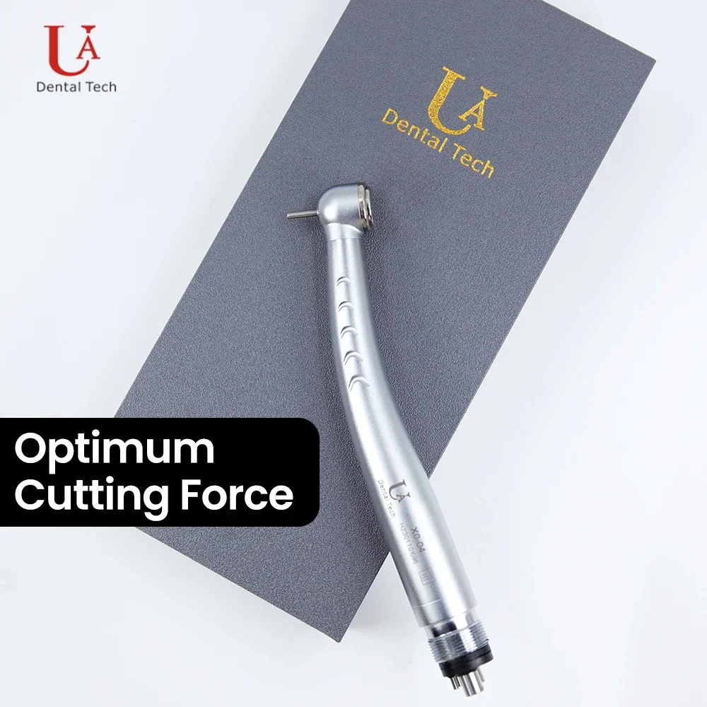 

UA X0-04 High-Speed Dental Handpiece, 4-Hole Anti-Suction, Ceramic Bearings, Low Noise, Push Button,Single Point Water Spray