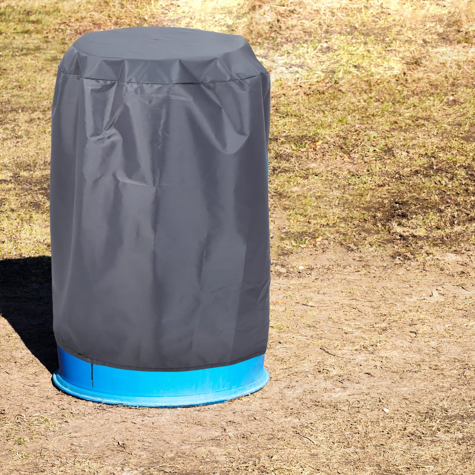

Водонепроницаемый пылезащитный чехол для уличного ведра из ткани Оксфорд 210D, 36,9x24,9 дюйма, чехол для бочки от дождя и снега, пылезащитная крышка на шнурке