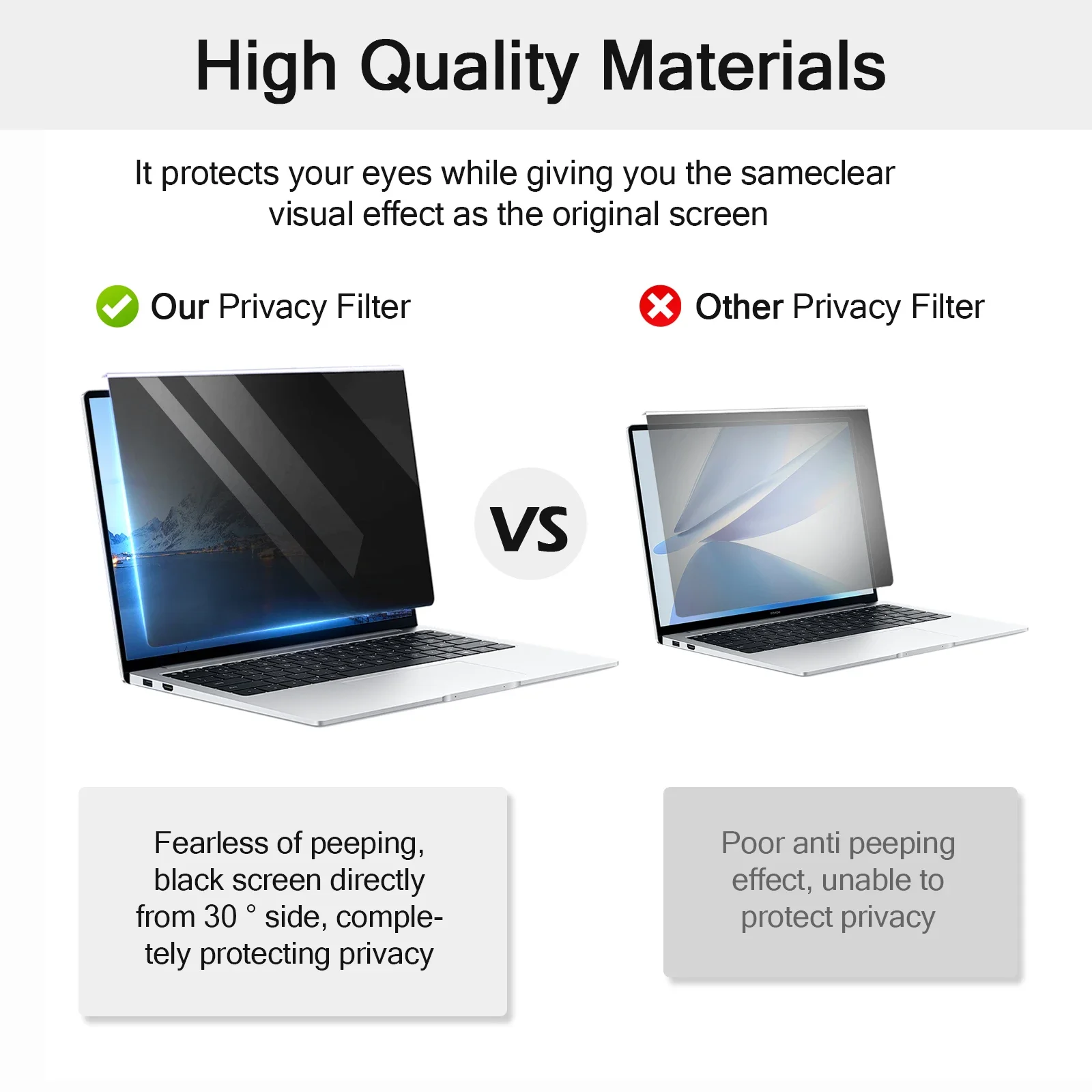 PC Anti Spy Computer Privacy Screen Protector Laptop Anti-Spy Filter Anti-Peeping Universal Monitor Guard 15.6 To 25 Inch Film