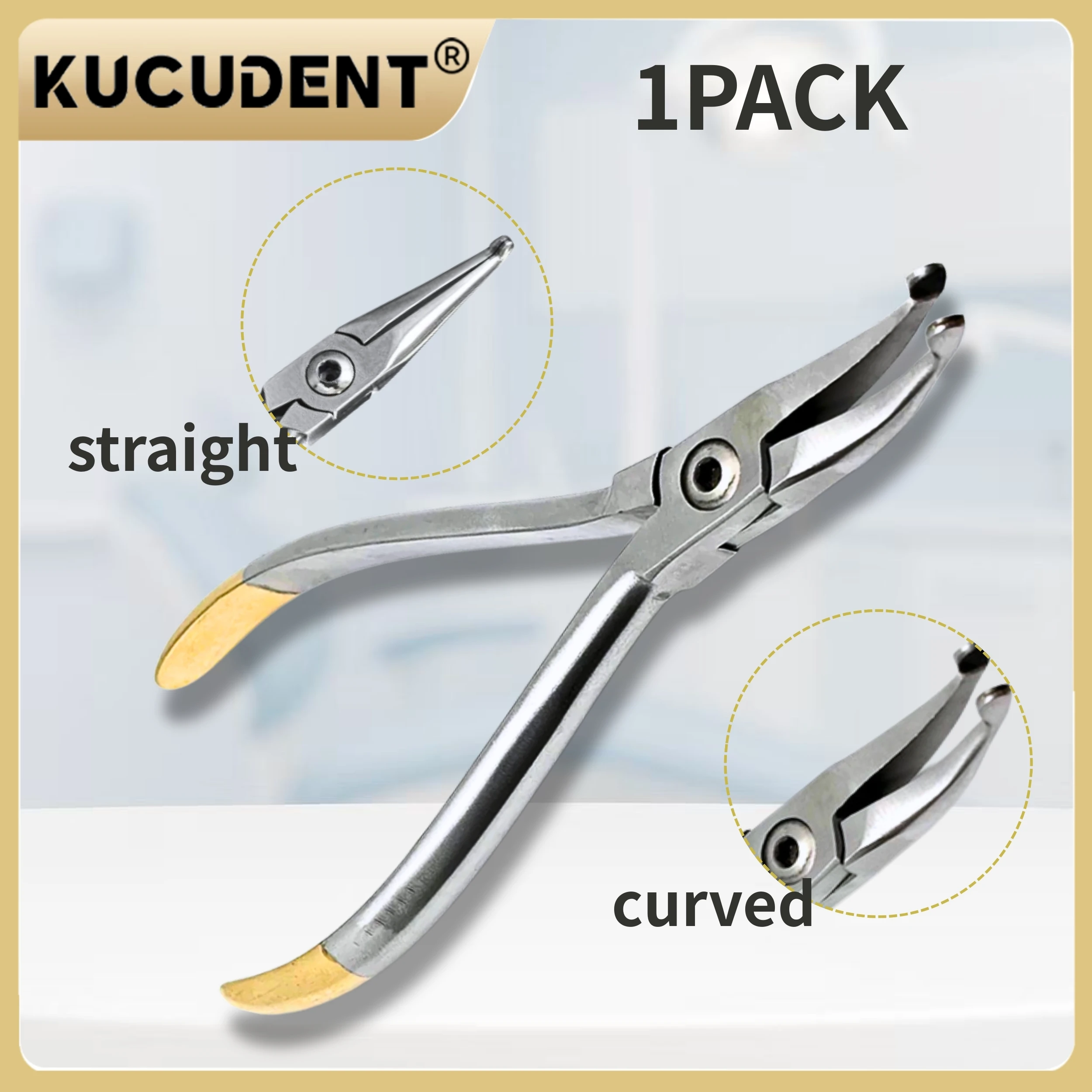 

Orthodontic How Plier Dental Instrument,Straight and Curved Arch Wire Holding Pliers,Stainless Steel Forcep for Brackets Braces