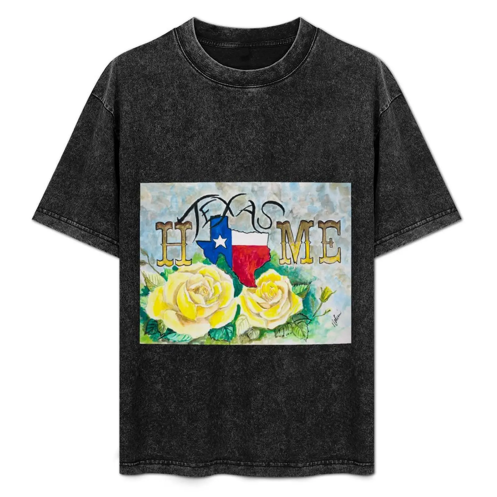 

Texas home T-Shirt Anti-Fade Casual Tee Shirt