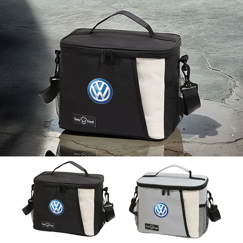 Thickened Bento Bag Large Capacity Portable Waterproof Bag Outdoor For Volkswagen VW Scirocco Jetta Beetle Golf Passat Polo