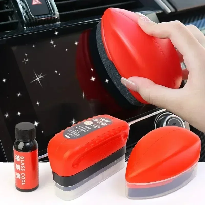 מכונית שמן זכוכית סרט מסיר ניקוי מברשת חזקה קדמית פנימית חזקה שמן סרט צבע הסרת צבע זכוכית אוטומטי סרט כתם מברשת