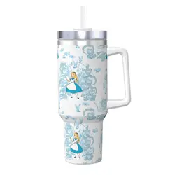 Alice In Wonderland Stainless Steel Tumbler Beach Mugs Cup Large Capacity Thermal Cup Keep Heat Hot Drinks Milk Tea Water Bottle