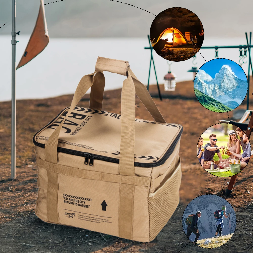 

20 L Camping Storage Bag Picnic Bag Portable Large Capacity Storage Bag for Beach Picnic Road Trip Travel for Family Activities