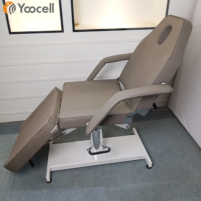 

Роскошная кровать Yoocell для ресниц, серые массажные столы для салона красоты, складная Массажная кровать для лица с татуировкой