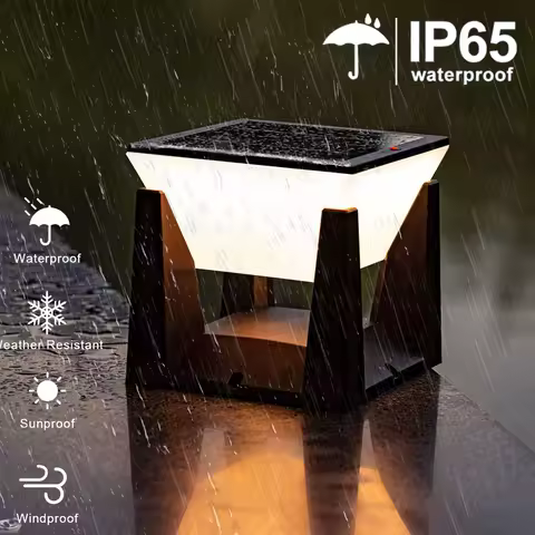 Solar Post Lights Outdoor Solar Pillar Cap Lantern Waterproof 3 Color Mode Fence Post Solar Light Deck Garden Patio Decor