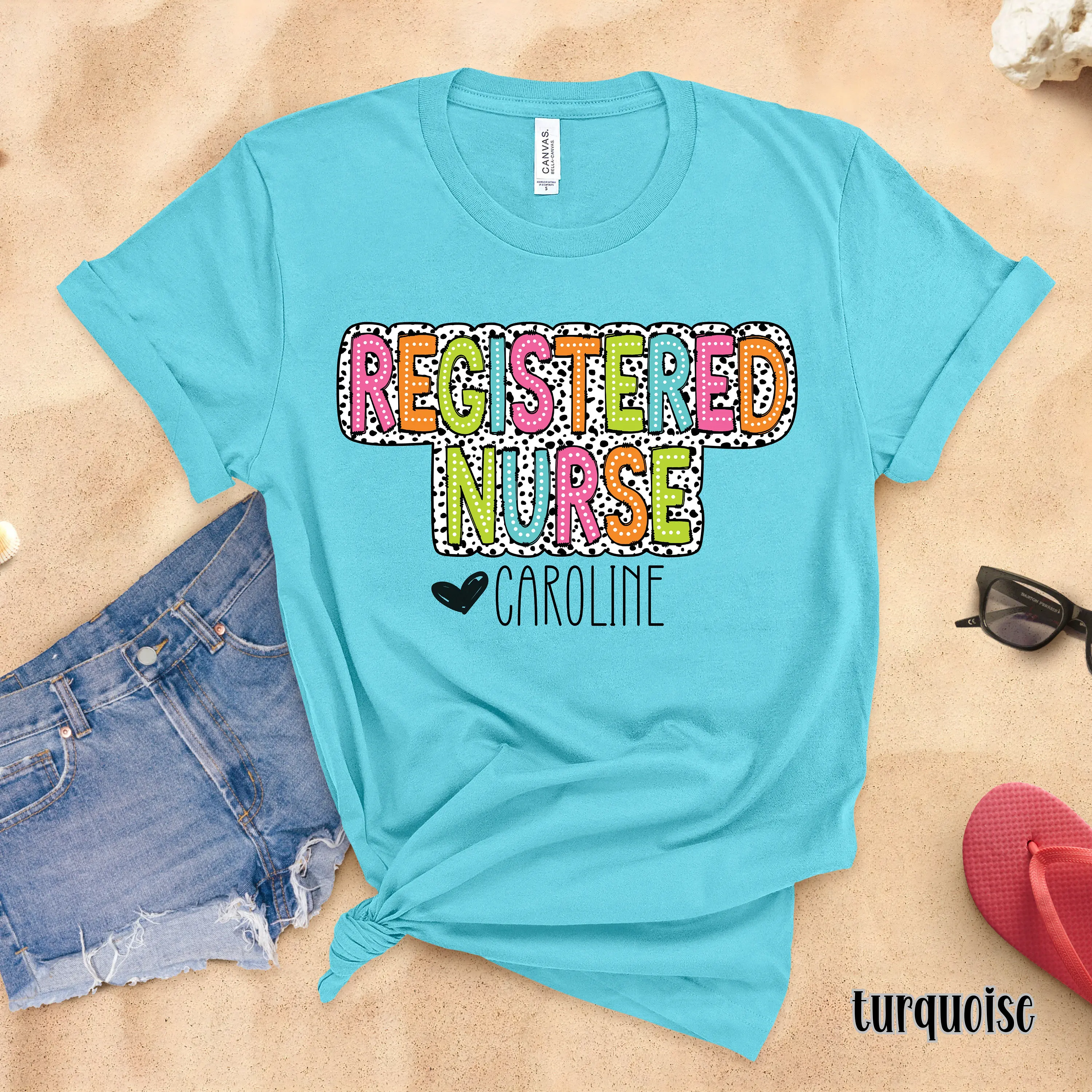 Personalized Registered Nurse t Shirt Custom Name RN Outfit Grad New