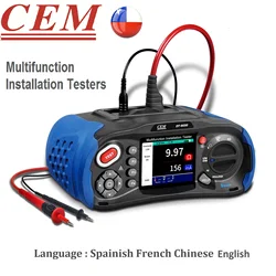 CEM DT-6650 Multifunction Installation Tester With Insulation Resistance, Earth Resistance, Loop Impedance, Voltage,RCD, PFG PSC