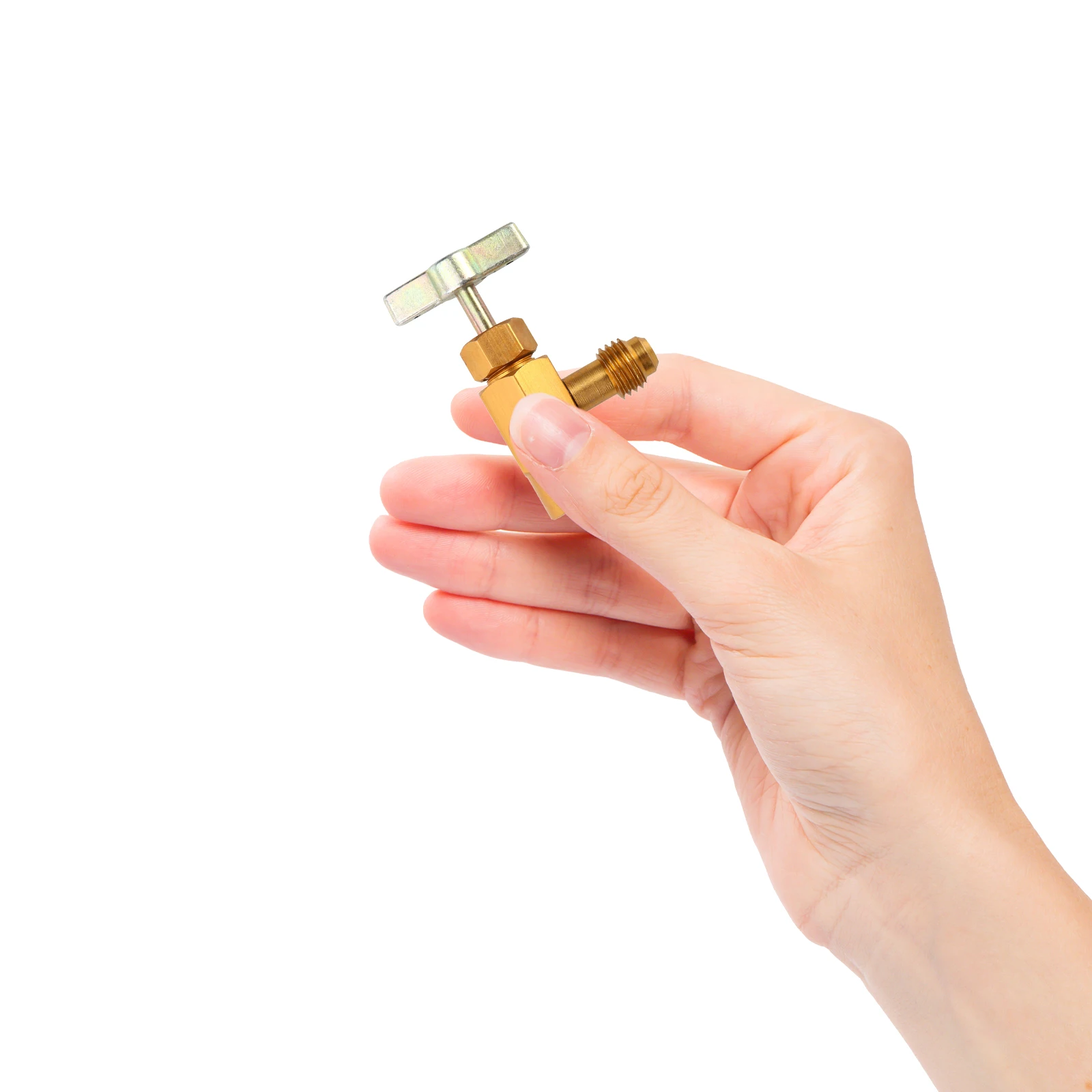 

R-134a Refrigerant Can Tap Valve Durable Material Ergonomic Design Easy Use Refrigerant Can Dispensing Refrigerator Tap Valve