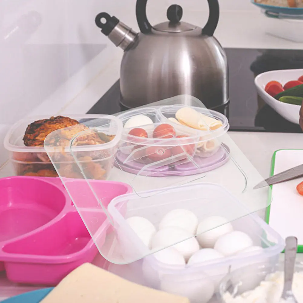 

4Pcs Storage Box Lid Clear Reusable Snack Box Cover for Home Kitchen Food Container Protective Dust Cover Space Saving Design