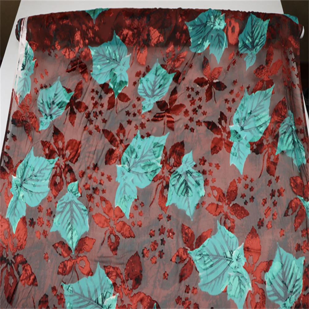 Kain Sutra Organik Nyaman dengan Tekstur Terbakar, Opal Mengkilap, Bertekstur Baik untuk Pakaian Wanita, Rok, Piyama, Gaun