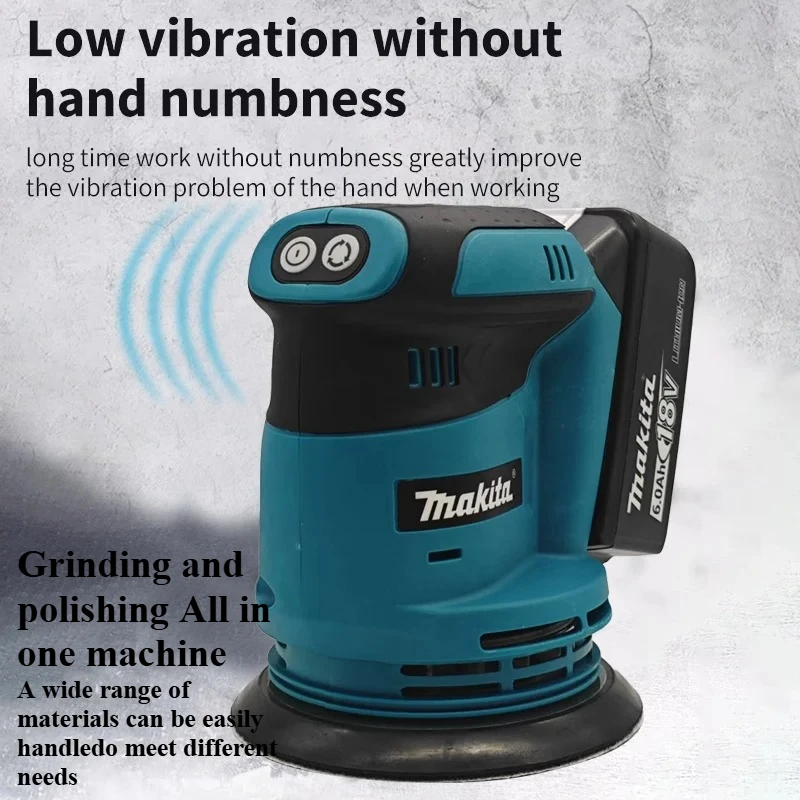 マキタ DBO180Z 18V リチウムイオン ブラシレス充電式ディスクランダムオービタルサンダー 木工研磨パテ研磨用 ベアツール