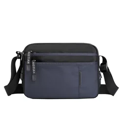 New Horizontal Men's Shoulder Bag Summer Light Casual Korean Vertical Crossbody Bag Multi-layer Outdoor Travel Messenger Bag