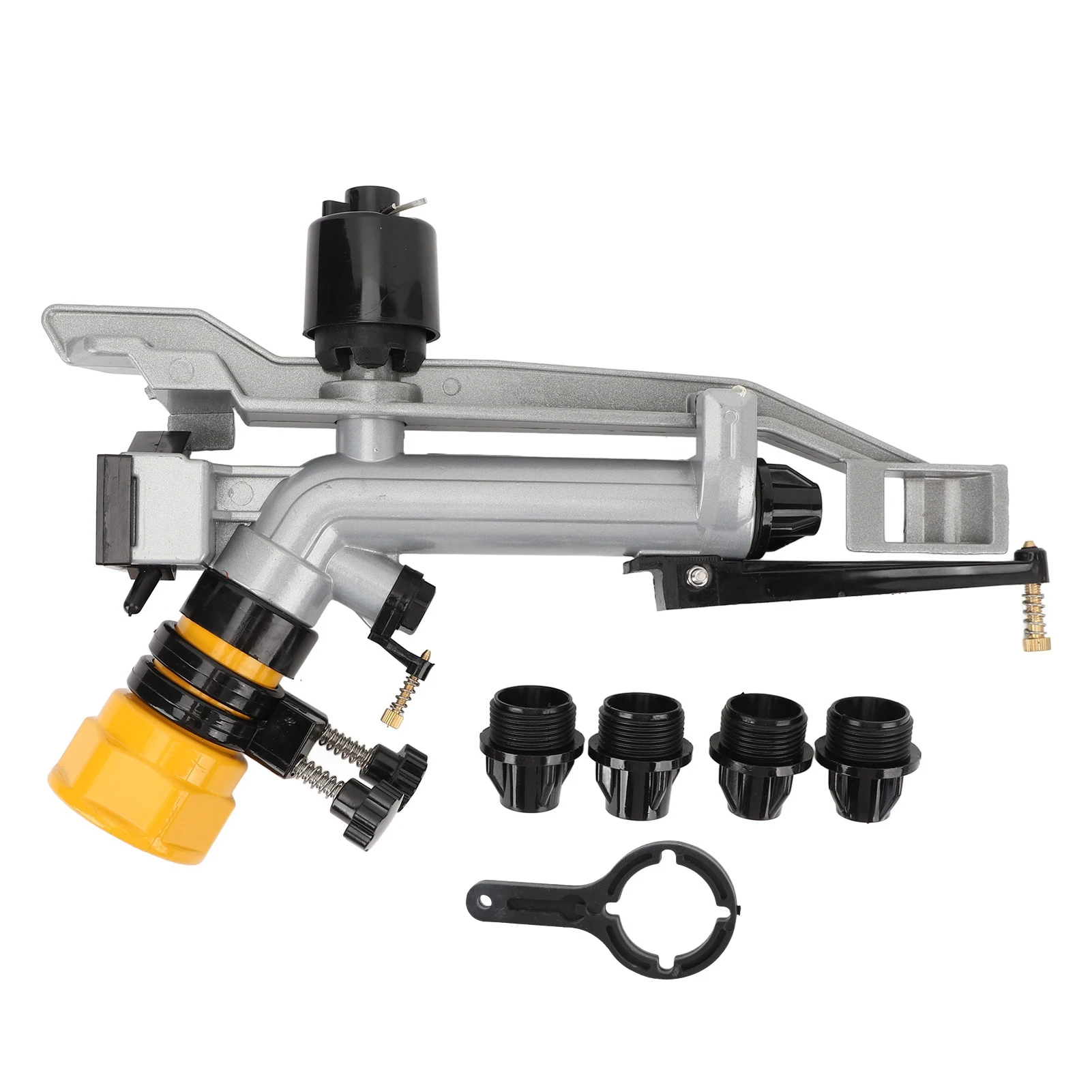 

Agriculture Farm Irrigation Sprinkler 360 Degree Adjustable with Nozzle Set for Garden Farm Lawn