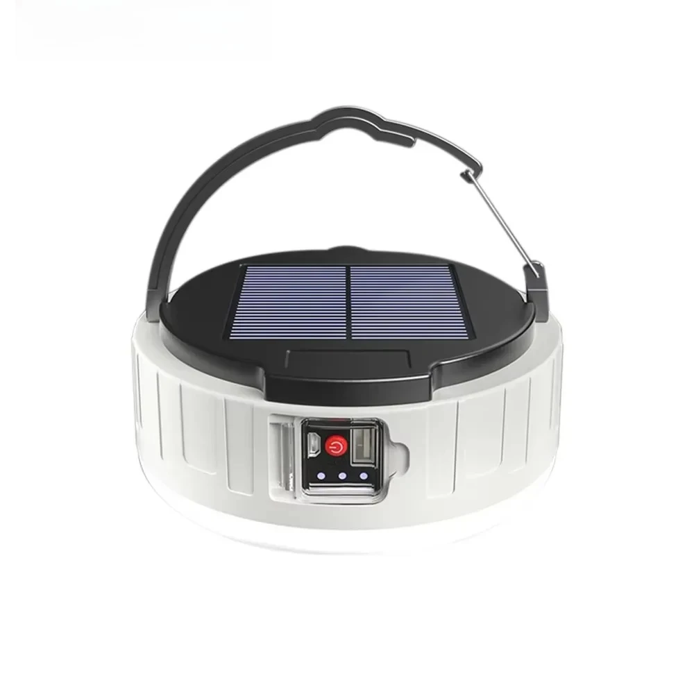 Outdoor hanging rechargeable bulb, remote control solar lamp, high-brightness usb emergency camping energy-saving lamp