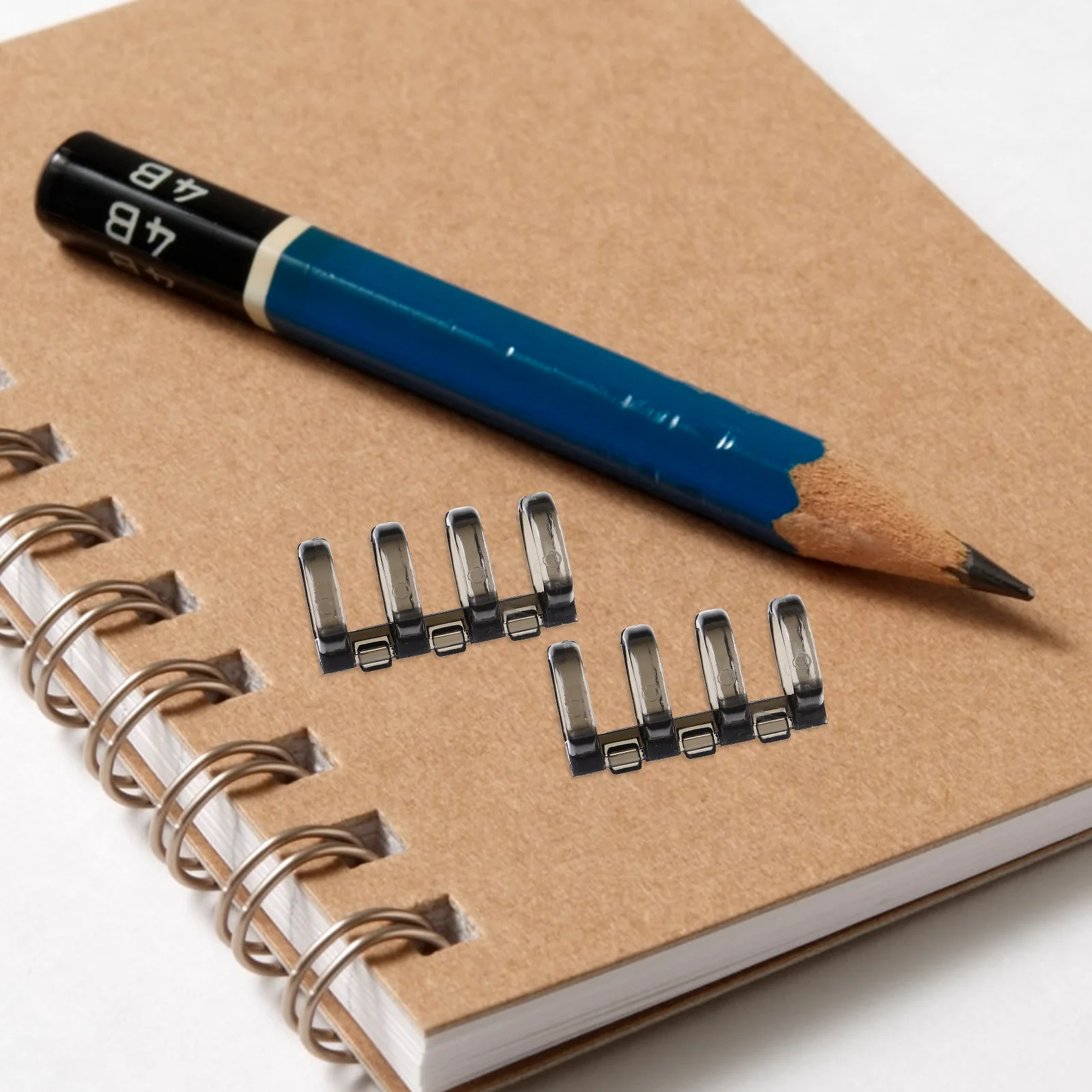 

10 Pcs Storage Binder Binding Strips Student Wedding Scrapbook Plastic Clips Loose Leaf Rings