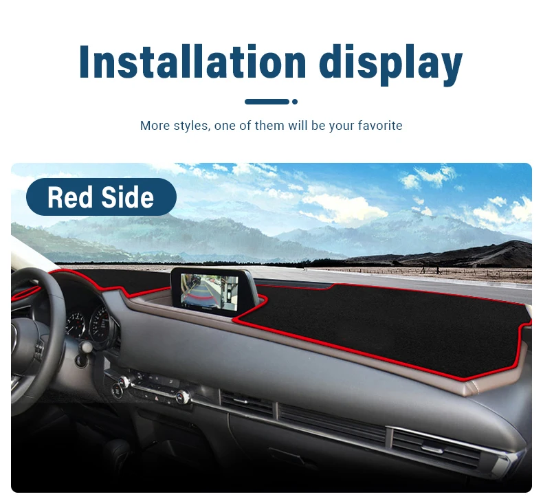 Für Mazda CX-30 CX30 DM 2019 2020 2021 2022 2023 2024 2025 2026 Armaturenbrettabdeckung Sonnenschutz Rutschfeste Matte Zubehör – Detail 9