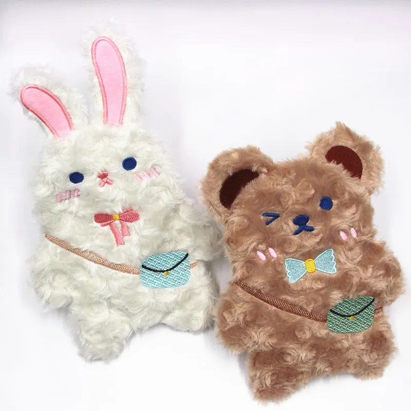 Trendy Bear Plush Pencil Case - Spacious, Comfortable, and Adorably Cute Storage for Stylish Students Easter Gift