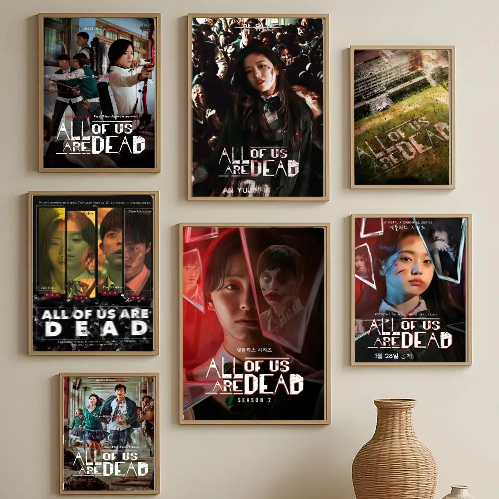 Korean TV All Of Us Are D-Dead Poster Versatile HD Waterproof Wall Art Self-Adhesive Decor for Any Space Ideal Gift