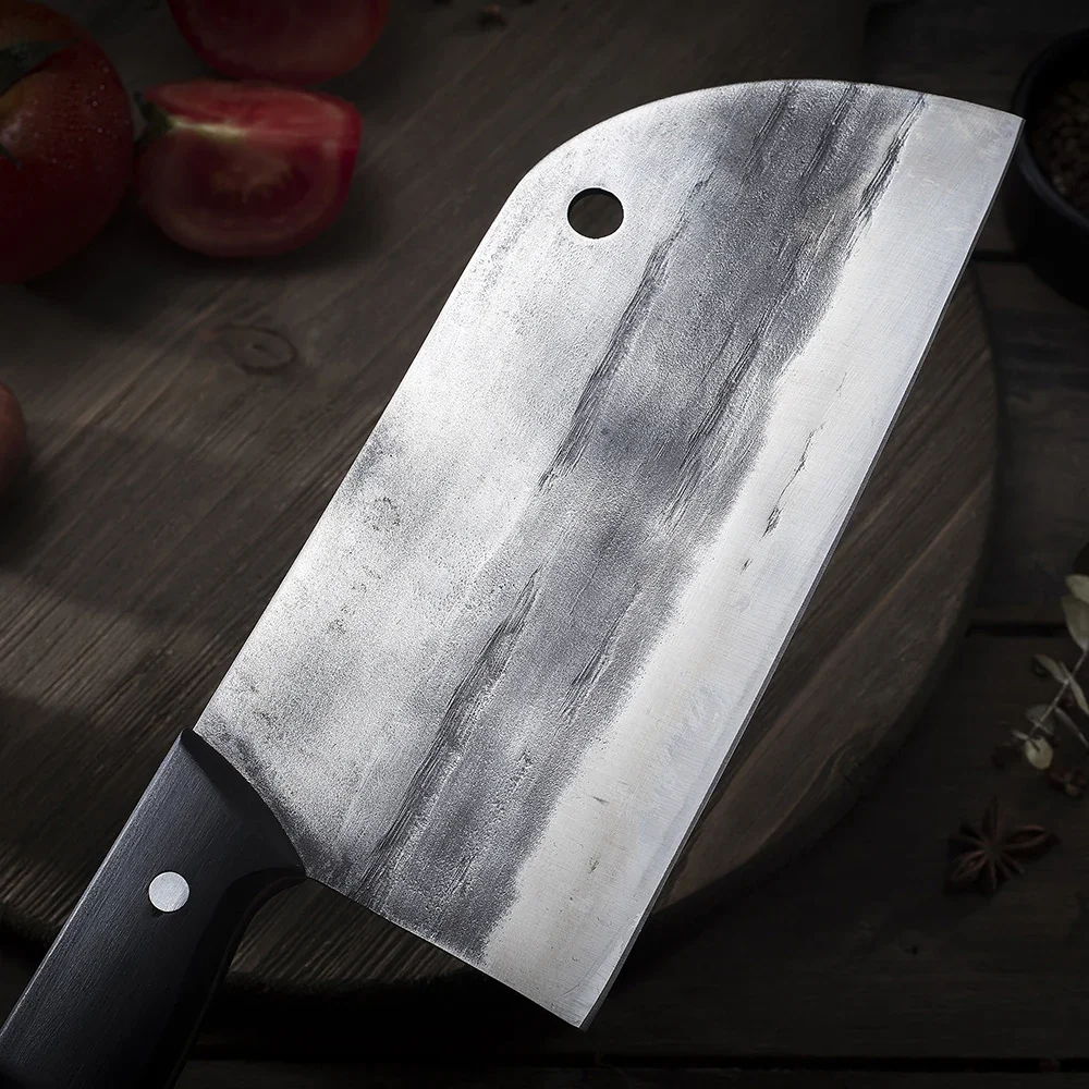 XITUO Kitchen Chopping Slicing Knife Hand-forged Old-Fashioned Chef Knives High Carbon Steel Butcher Knife Full Tang Meat Knife view 3