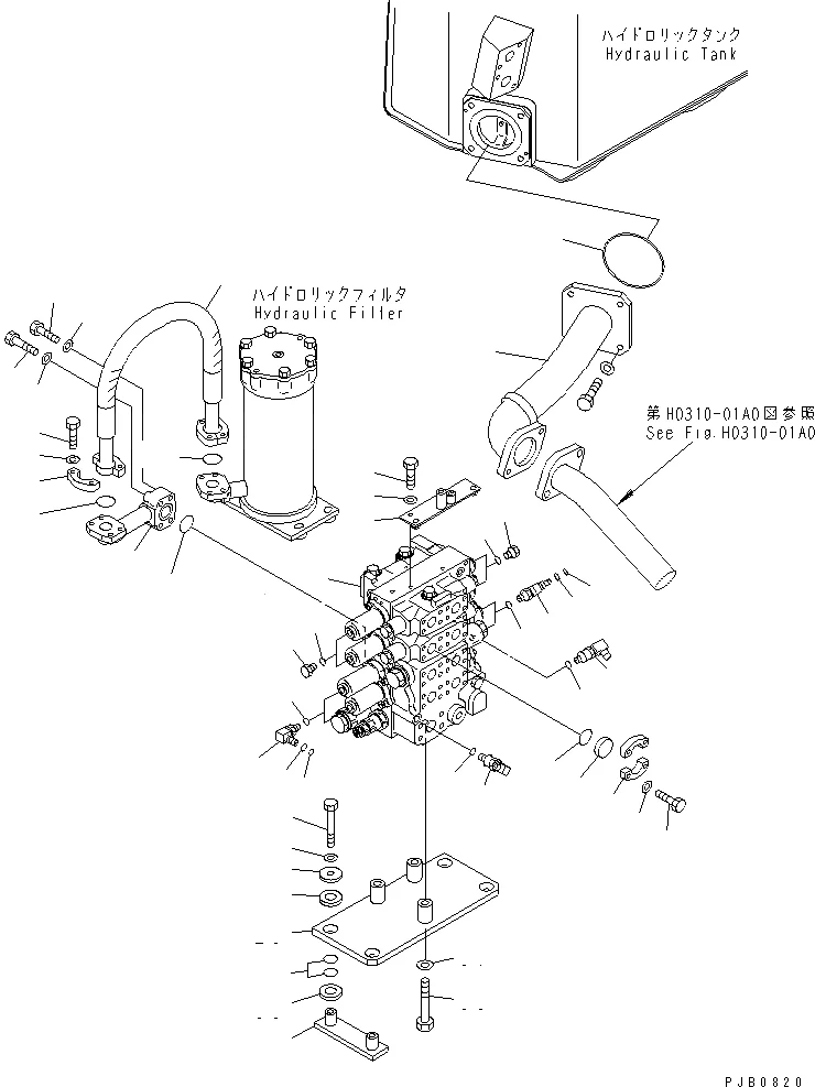 Excavator Parts D155A-3 D155A-5 Main Control Valve 723-64-11200