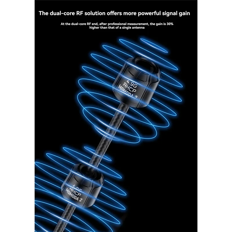 Momoda2 4.9G RHCP SMA High Gain Dual Antenna For Long Range FPV Drone Quadcopter Parts