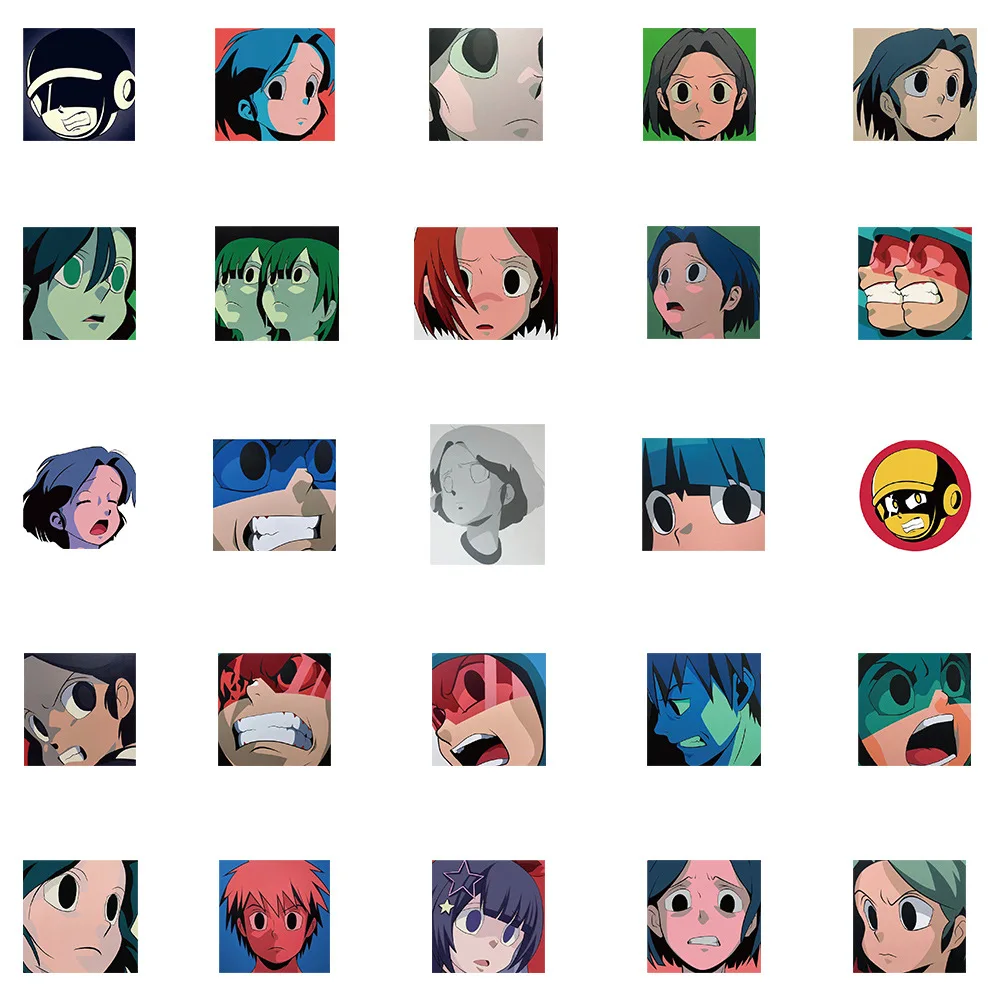 Aokizy หมวกกันน็อคสเก็ตบอร์ดสติกเกอร์กันน้ำลายกราฟฟิตีตกแต่งตามสั่ง50ชิ้น