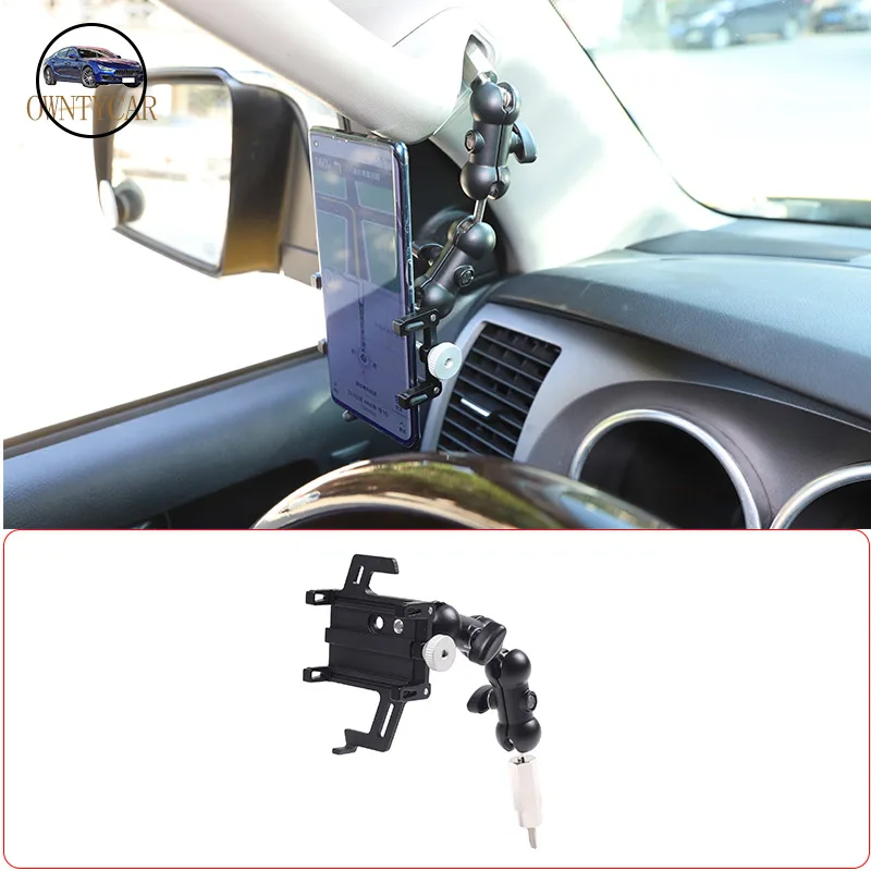 

For Toyota Tundra 2007-2013 Aluminium Alloy Car A-pillar handle armrest mobile phone bracket Car interior Accessories