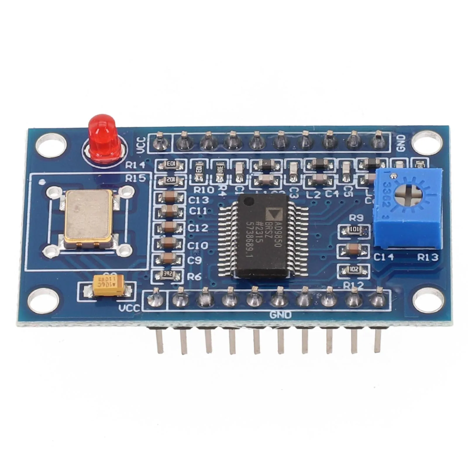 Компактный модуль генератора сигналов DDS AD9850 с двухволновыми выходами для синусоидальных и прямоугольных волн в электронных проектах