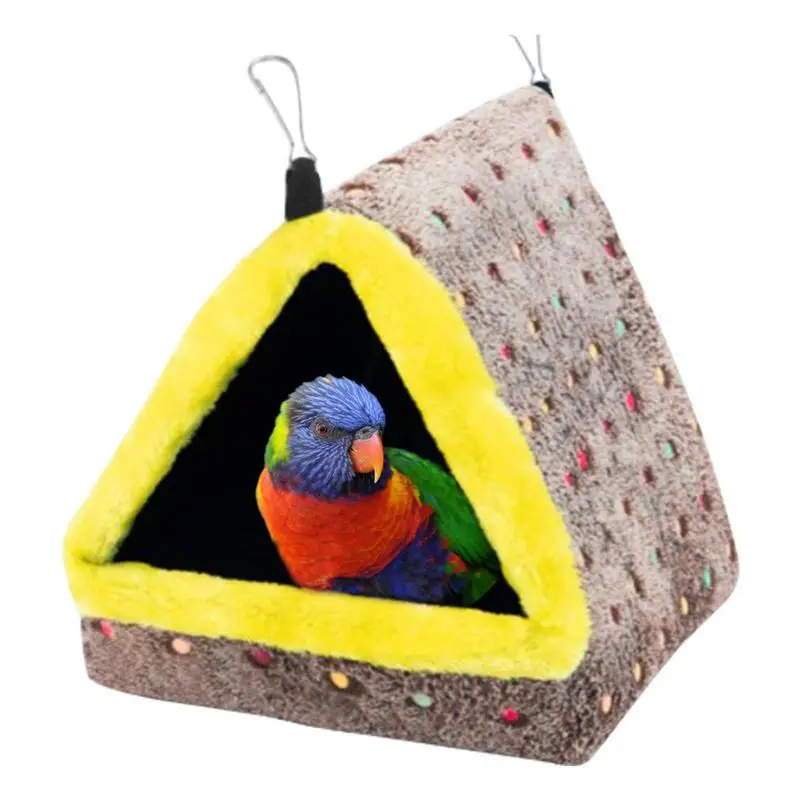 Cozy Winter Bird Hammock Hut for Pets