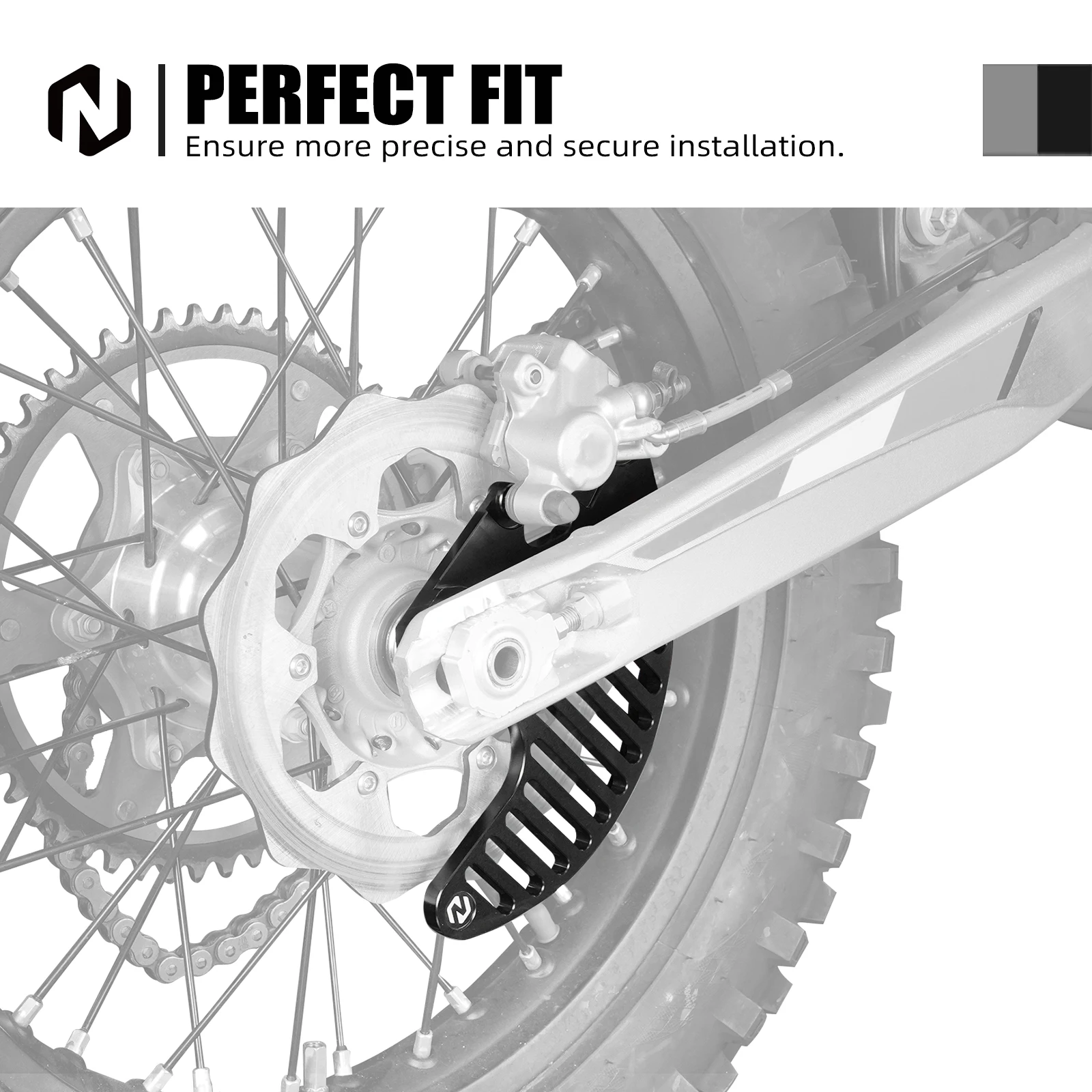 NICECNC Für KTM EXC 300 EXC-F 350 2004-2026 Hinterer Bremsscheibenschutz Für GasGas EC 300 EC 250 2021-2026 Husqvarna TE 300 FE 450 – Detail 12