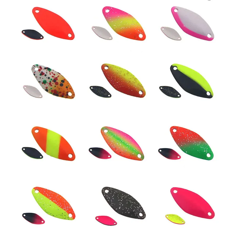 HISTOLURE 1pcs Trout spoon 1.8g 26mm  lures fishing spoon baits metal spinner bait two-side color