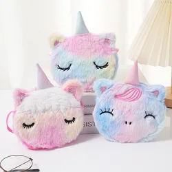 Kawaii Plush Unicorn Baby Crossbody Bags Mini Backpack Toys Children Party Gift Cute Round Coin Purse Girl Sling Shoulder Bag