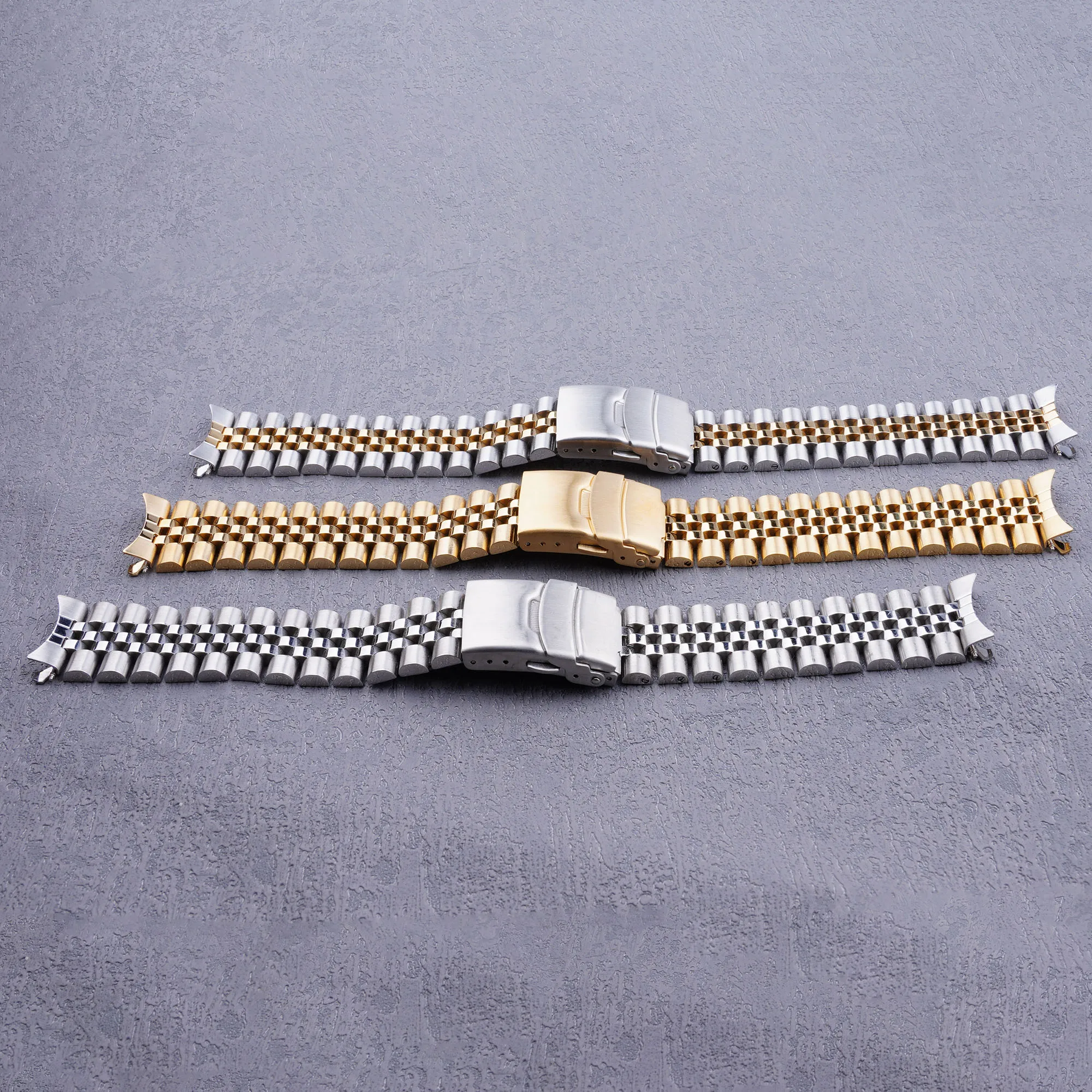 19mm Watch Band Hollow Curved End Solid Screw Links Bracelet For Seiko 5 SNXS73K1 SNXS75 SNXS77 SNXS79K1 SNX79J1 Luxury Style