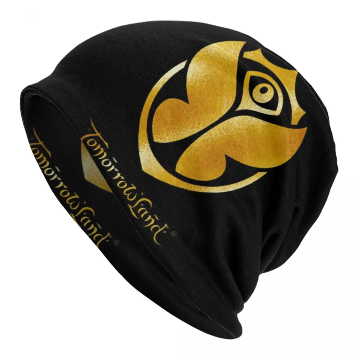 Golden Tomorrowland Beanie Cap Unisex Winter Warm Bonnet Femme Knit Hats Hip Hop Outdoor Ski Skullies Beanies Caps For Men Women