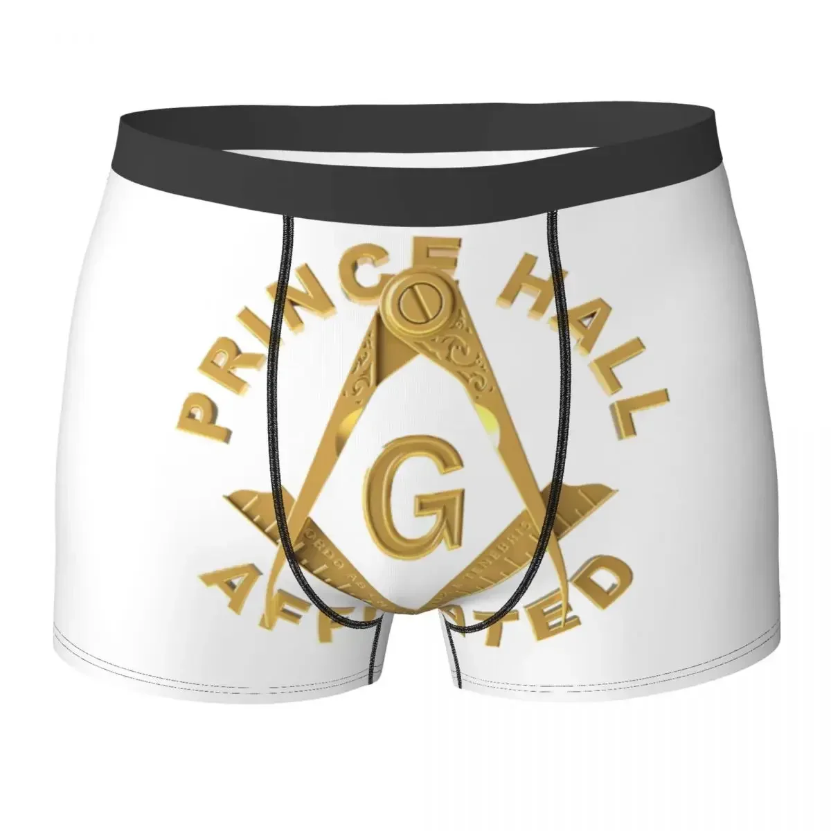 Boxer Underpants Shorts Freemason Masonic Panties Male Breathable Underwear for Homme Man Boyfriend Gift