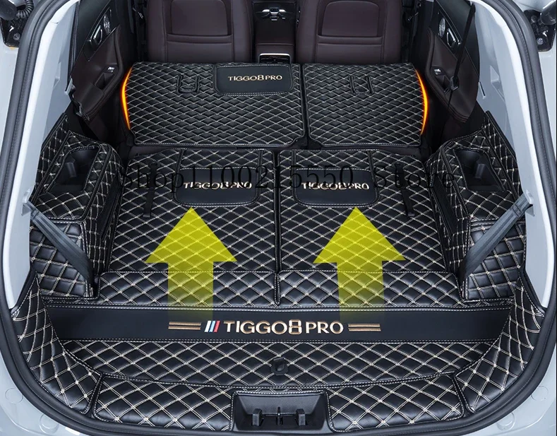 

For Chery Tiggo 8 Pro MAX 2022-2024 Trunk Mat Leather Durable Cargo Liner Boot Carpets Rear Film Interior Decoration Accessories