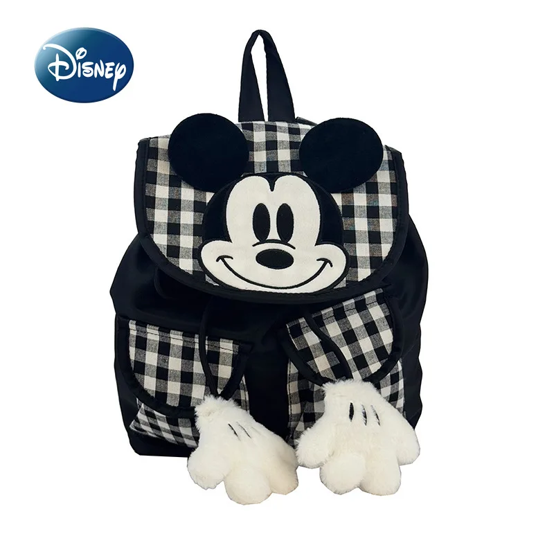 

Disney Mickey New Fashion Backpack Large Capacity Drawstring Women's Backpack Cartoon Cute Lightweight Children's Schoolbag
