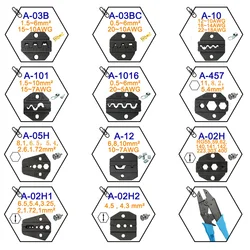 A03BC A03B A10 A101 A1016 A457 A05H A02H A02H1 Die Sets for HS HS FSE AM-10 EM-6B2 CRIMPING PILER Crimping machine modules jaw