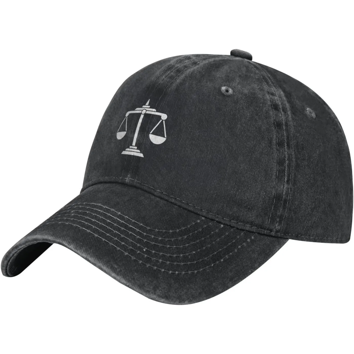 Scales of Justice Baseball Cap Washed Cotton Dad Hat Vintage Adjustable Low Profile for Men Women