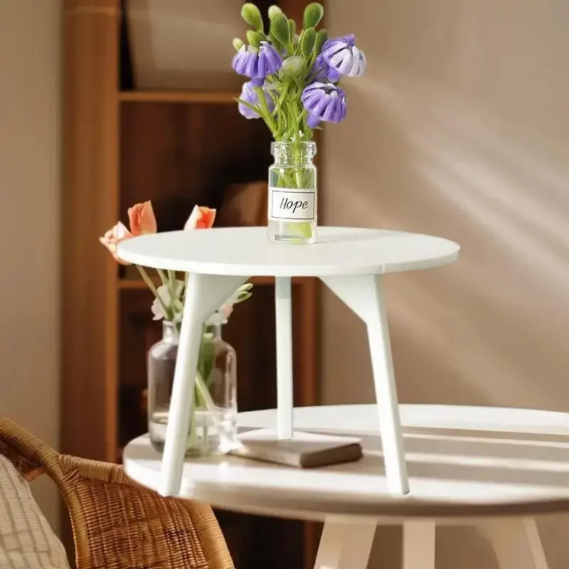 

DIY Kit Toy: Miniature White Round Table Model for Dollhouse Furniture Decoration