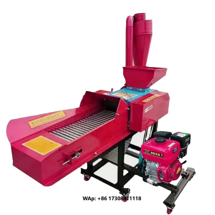 Chicken Cow Feed Crusher and Grinder Grass Feed Processing Machine Corn Rice Husk Maize Grinding Machine Hammer Mill