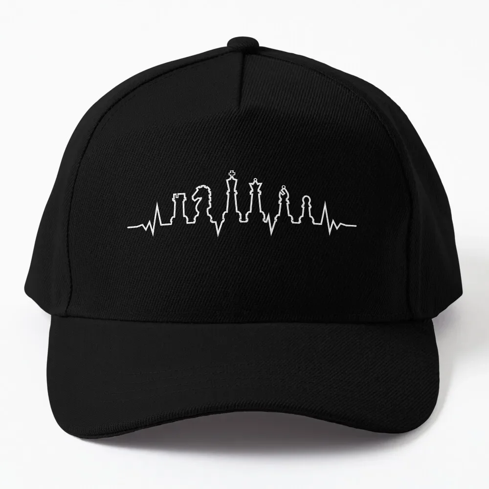 Chess Heartbeat Gift for Chess Lovers and Chess Club Fans Baseball Cap fishing hat hard hat Cosplay Hat Female Men'S