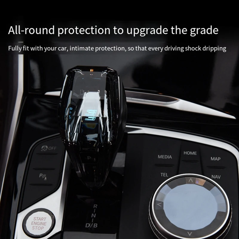

Car Crystal Gear Shift Knob Lever For BMW 2 3 4 Series I3i4ix3x5x6x7 Crystal Gear Handle Non Disassembly Installation