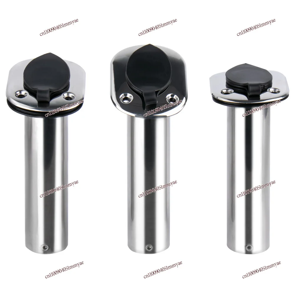 

Stainless Steel Fishing Rod Insert Bucket Marine Holder Embedded Boat Speedboat Fishing Rod Base Ship Hardware