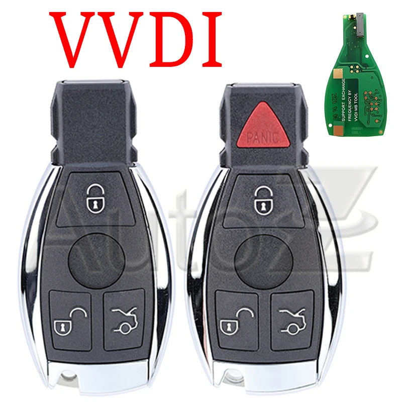 Smart Remote Key For Benz FBS3 W204 W207 W212 W164 W166 W221 Xhorse XSBZ01EN VVDI MB Smart Car Key 433/315MHz 3/4Buttons