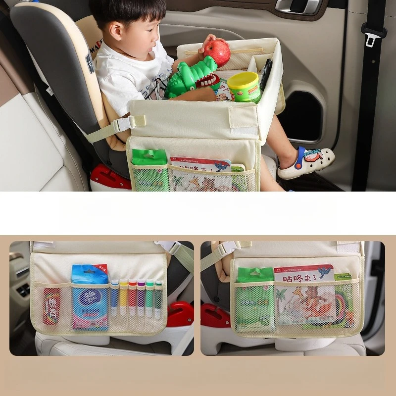 

Waterproof Multifunctional Car Baby Safety Seat Tray Stroller Table Kids Snack Storage Tray Portable Vehicle Dining Board