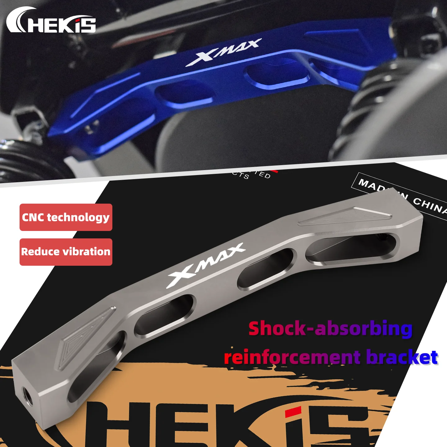 

Chkis Is Suitable for Yamaha Xmax250/300/400 Modified Motorcycle Accessories, Rear Shock Absorber Reinforcement Bracket, Rear Shock Absorber Balance Bar, Reinforcement Bar