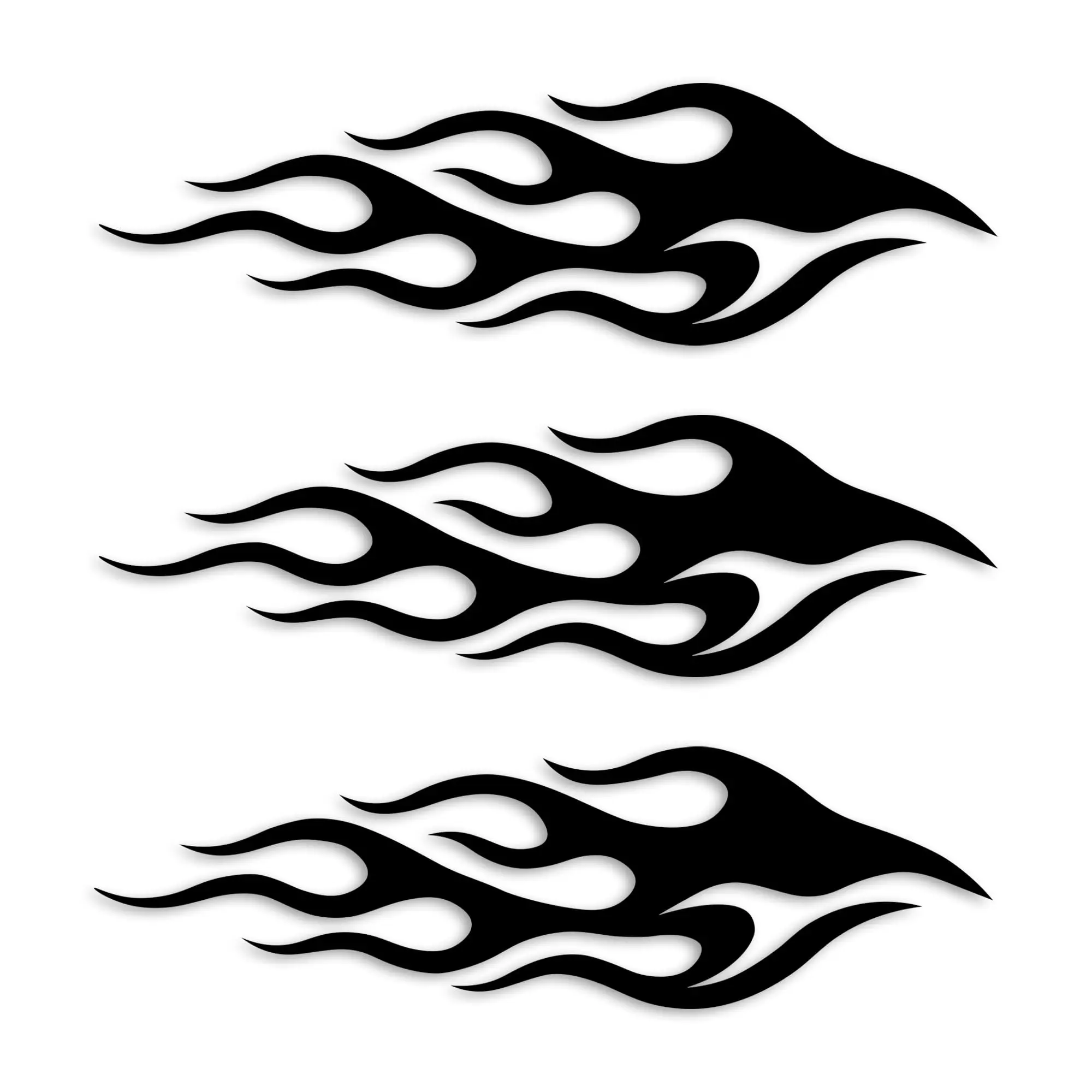 1set Light Purple Flame Line Vinyl Sticker, Weatherproof Decal For Car Bicycle Helmet Decor